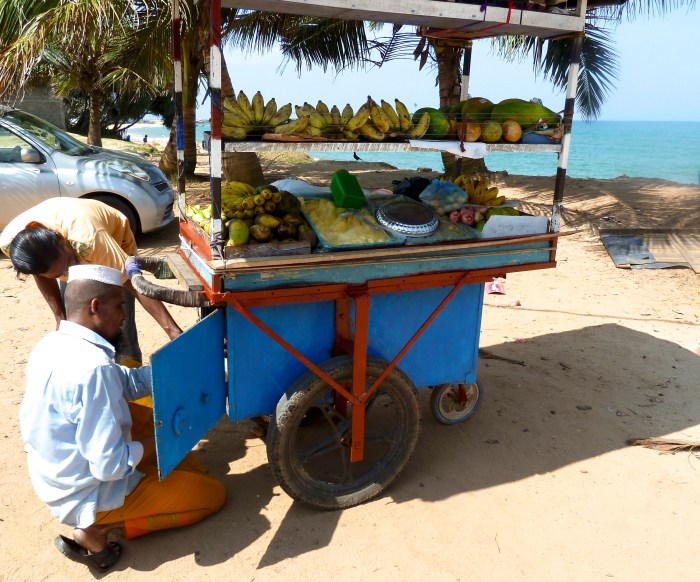 A muslim fruit seller